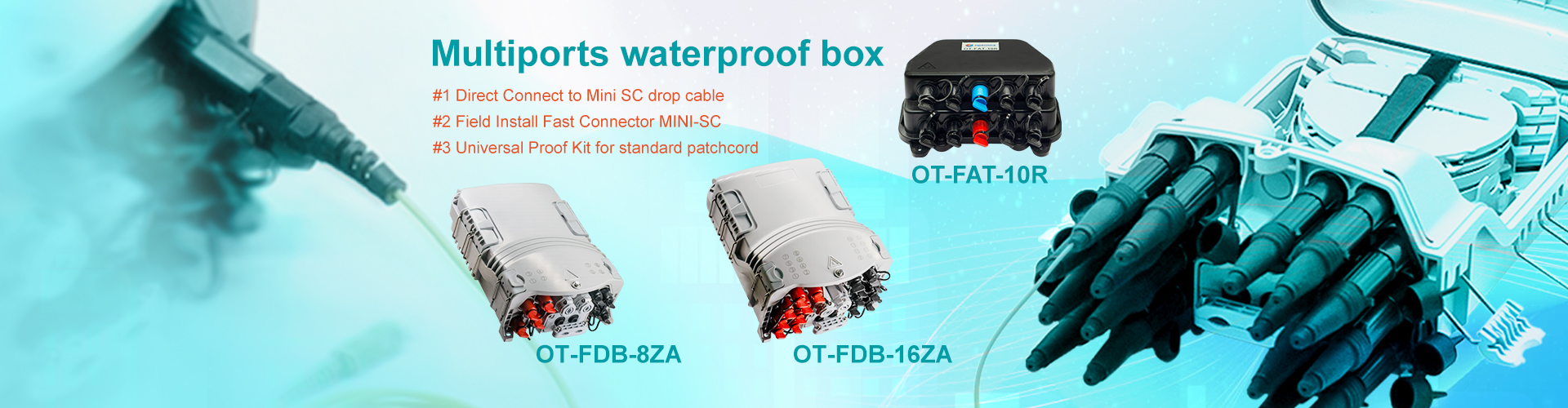 Multiports waterproof box