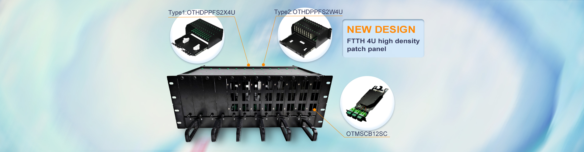 New-design-FTTH-4U-high-density-patch-panel